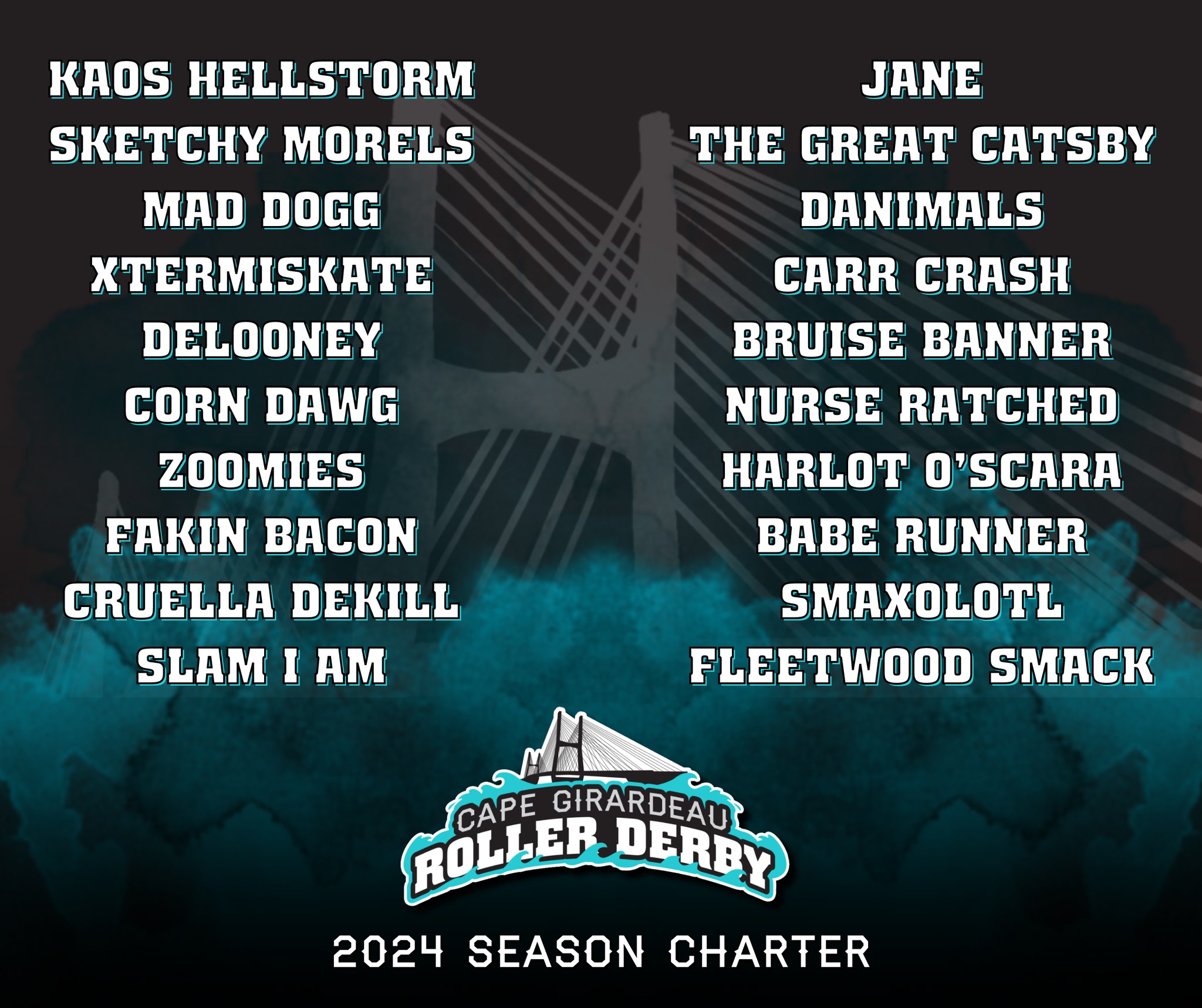CGRD 2024 WFTDA Roster